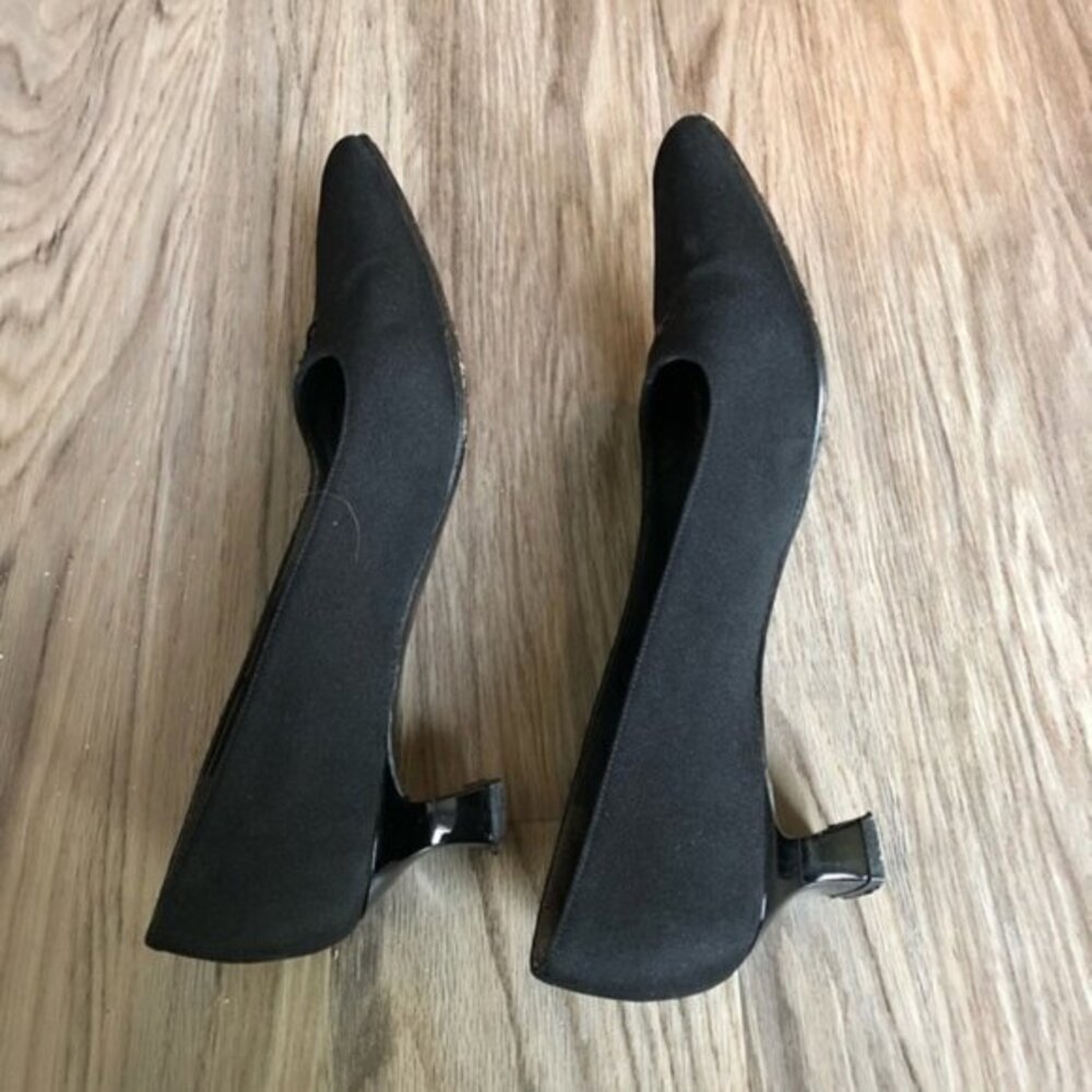 Stuart Weizmann Kitten Heels Square Toe Pumps Work - image 2